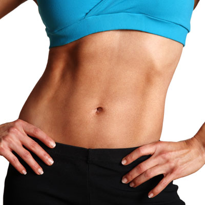abs woman fit