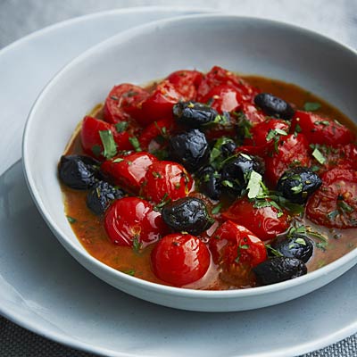 cherry tomatoes olives