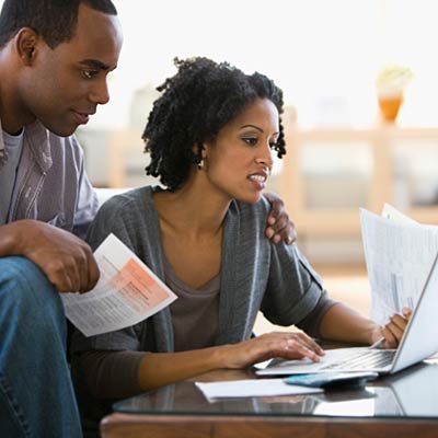couple worried bills