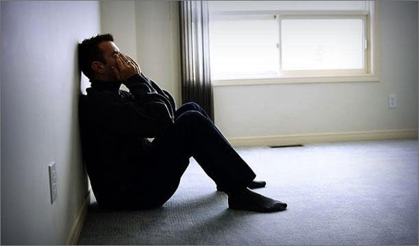 depressed man