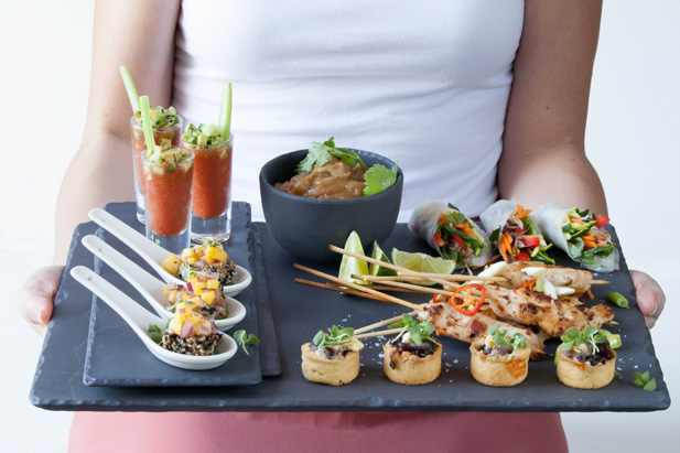 easy canapes first