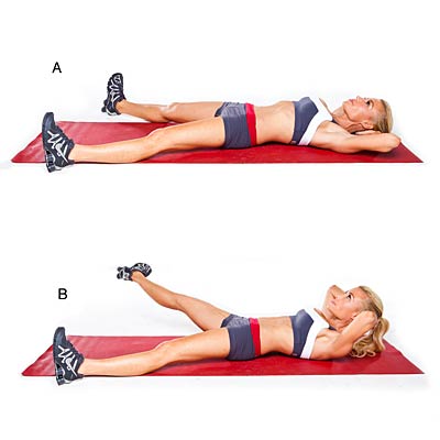 inner thigh crunch