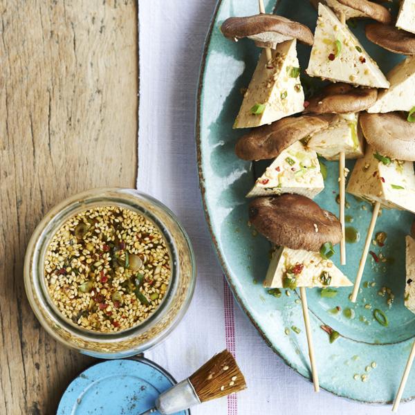 sesame ginger tofu skewers