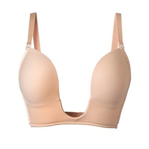 Dress with a plunging neckline shape up neckline