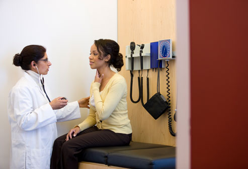 woman and doctor
