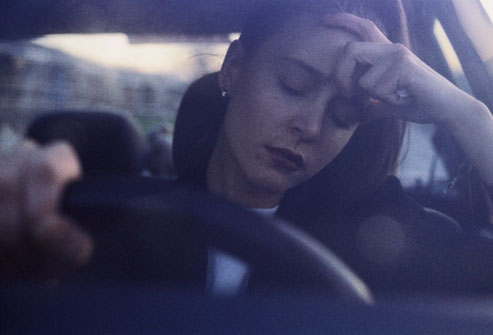 woman in traffic
