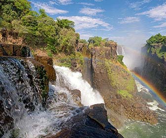 Vodopad na Zambezi reci